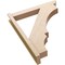 Ekena Millwork 6-in W x 36-in D x 44-in H Balboa Slat Rough Cedar Woodgrain TimberThane Outlooker, Primed Tan OUTUR060X36X44BOA24RCPR - alternate 5